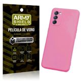 Capinha Pink Moto E32 + Película Vidro 3d Blindada