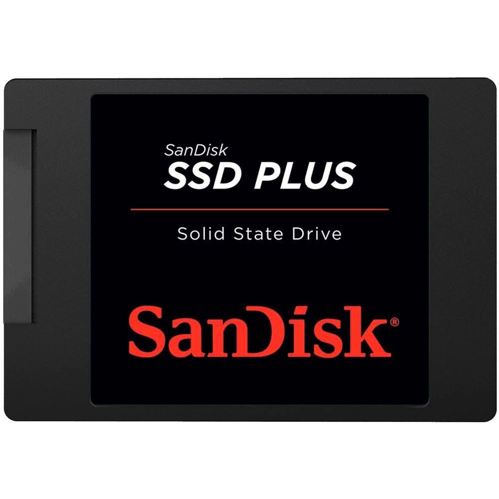 Ssd 240gb Sandisk, Sata Iii, Leitura 530mb/s, Gravação 440mb/s - Sdssda-240g-g26