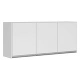 Armário De Parede 120cm Com 03 Portas 100% Mdf Branco