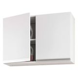 Armário De Parede Área De Serviço E Lavanderia 80cm Com 02 Portas 100% Mdf Branco - Abmaza