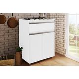 Gabinete De Cozinha Modulado Balcão Asm 186 P/ Cooktop 2 Portas E 1 Gaveta Branco - Movelbento