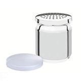 Porta Queijo Ralado Tramontina Utility Em Aço Inox Com Tampa De Plástico Tramontina