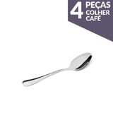 Jogo De Colher Café Aço Inox 4 Peças Gourmet Mix