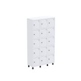 Armário Locker Roupeiro 9 Portas Aço Grp 503/9 Branco