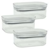 Kit 3 Potes Herméticos 425ml - Organização Cozinha