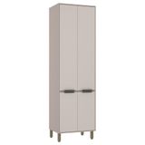 Paneleiro Simples 70cm 4 Portas Stylo Luciane Móveis Cinammon-beige