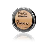 Pó Compacto Face Beautiful - Bege Escuro, Matifica A Pele