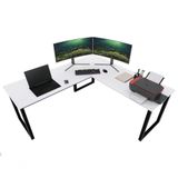 Mesa Em L Industrial Gamer 1,50 X 1,50 Madeira Mdp