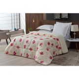 Coberdrom Sherpa-percal 180 Fios Estampado King Gran Moratta 01 Peça - Floral Rose