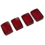 Kit 4 Lentes Pisca Vermelho Honda Cg Titan 99