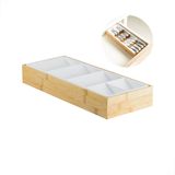 Organizador De Talheres Bambu 38.5cm - Cozinha Organizada