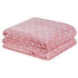 Manta Estampada Petit Poá Casal Padrão 01 Peça - Rosa