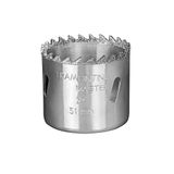 SERRA COPO DIAMANTADA 38MM-1.1 2,CORPO ACO ESPECIAL DENTES METAL DURO,CROMADO ROSCA 1 2 TRAMONTINA