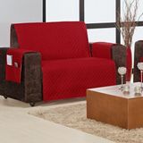 Protetor De Sofa Home 3 E 2 Lugares - Vermelho