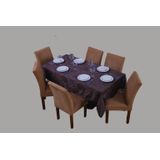 Toalha De Mesa Retangular 8 Lugares Jacquard 1,35x2,60