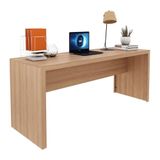 Escrivaninha-mesa Escritório 180cm Multimóveis Cr25266 Amêndoa Amêndoa