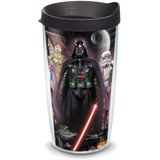 Tervis Star Wars - Collage Tumbler com Wrap e Black Lid 16oz, Clear