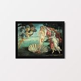 Quadro Botticelli Venus 33x24cm - Moldura Branca