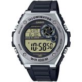 Casio Men's Heavy Duty Digital 10 Year Battery Quartz Resin Strap, Preto, 25.7 Casual Watch (Modelo: MWD-100H-9AVCF)