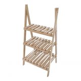 Expositor Quarto Madeira Natural P/ Botas 95x55cm Madeira