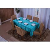 Toalha De Mesa Retangular 8 Lugares Jacquard 1,35x2,60