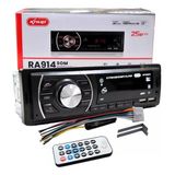 Auto Rádio Som Automotivo Bluetooth Mp3 Player Usb Fm Aux Sd