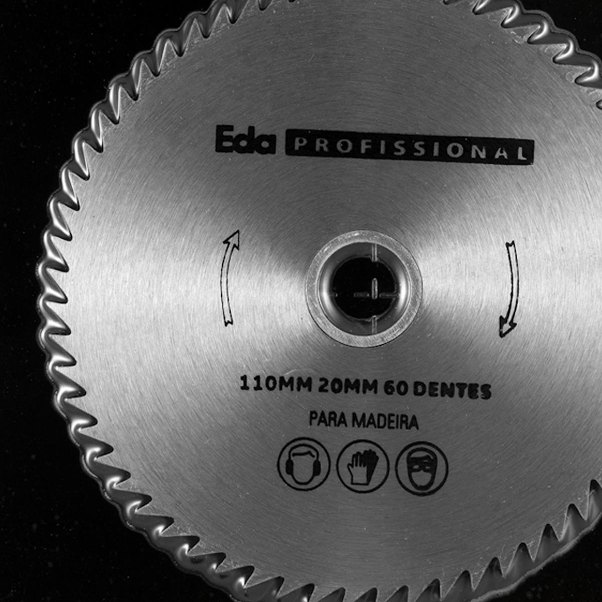 Disco De Serra 110mm 60 Dentes Eda Profissional Para Madeira - Carrefour