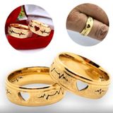 Alianças Banhadas A Ouro 18k 8mm - Tamanho 24/25
