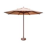 Ombrelone Guarda Sol Piscina Casa Praia Base Marrom 300cm