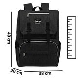 Mochila Maternidade Impermeável Unissex Mf8141 - Preto