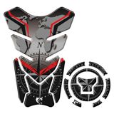Kit Protetor De Tanque E Bocal Moto Honda Acima 2018 Vermelho Bússola Vermelho