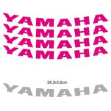 Kit 4 Adesivos Roda Interna Moto Yamaha Pink Pink