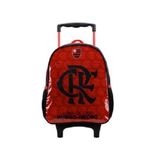 Mochila Infantil Escolar De Rodas Flamengo Preta - Xeryus