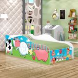 Mini Cama Fun Fazendinha E Vaquinha Infantil Com Colchão