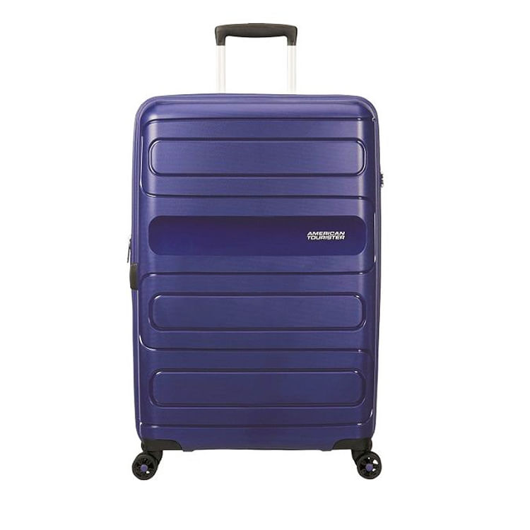 Mala De Viagem Grande Em Polipropileno American Tourister By Samsonite Sunside Cadeado Tsa Azul