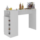 Bar Bancada Com Adega E 1 Porta Multimóveis Mp1062 Branco Branco