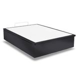 Cama Box Baú Casal Universal Suede Gray (138x188x35) - Ortobom