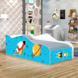 Mini Cama Fun Foguete Espacial Infantil Com Colchão