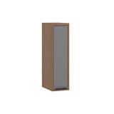Armário Aéreo De Cozinha 20cm 1 Porta Aspen Luciane Móveis Vanilla Com Cinza Puro