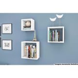 Cubo Quarto Solteiro Nicho Triplo Am 3078 Branco - Movelbento