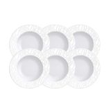 Kit Prato Sobremesa Tramontina Marie Em Porcelana Decorada 21 Cm 06 Peças Tramontina