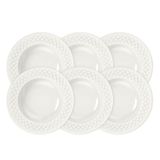 Kit Prato Fundo Tramontina Ingrid Em Porcelana Decorada 23 Cm 06 Peças Tramontina