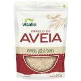 Farelo De Aveia Sem Glúten Vitalin 200g - Fibra E Vitaminas