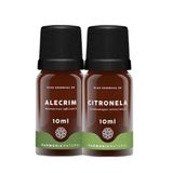 Kit Óleo Essencial Alecrim + Citronela 10ml - Energizante