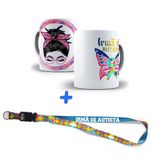 Kit Presente Irmã Autista - Caneca + Chaveiro + Cordão 325ml