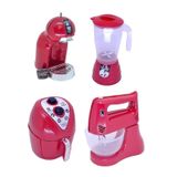 Cozinha Infantil Brinquedo Vermelho - Kit 5 Peças