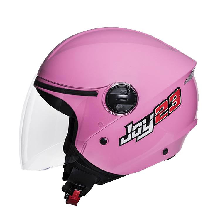 Capacete Moto Joy 23 Taurus Aberto Várias Cores Motoboy  - Rosa - 58