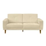 Sofa 03 Lugares Capri 180cm Linho Bege D&#39;monegatto Linho Bege