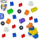 Blocos De Montar 30 Peças - Brinquedo Educativo Infantil