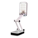 Luminária De Mesa Recarregável Articulável Abajur 24 Leds